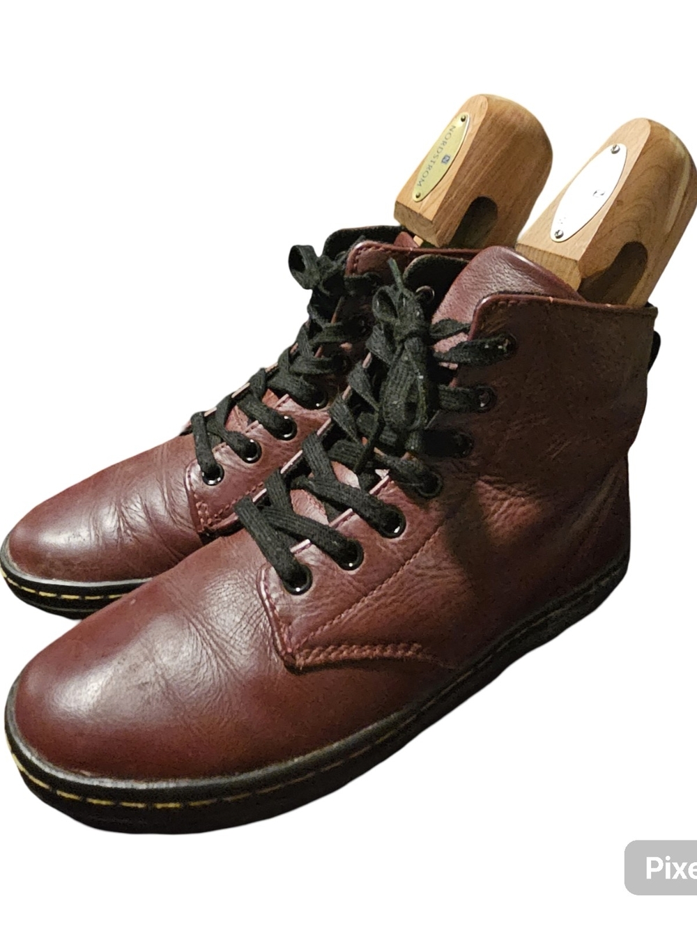 Dr. Martens Oxblood Leather 8-Eye Lace Up Boots Women's 7 AirWair